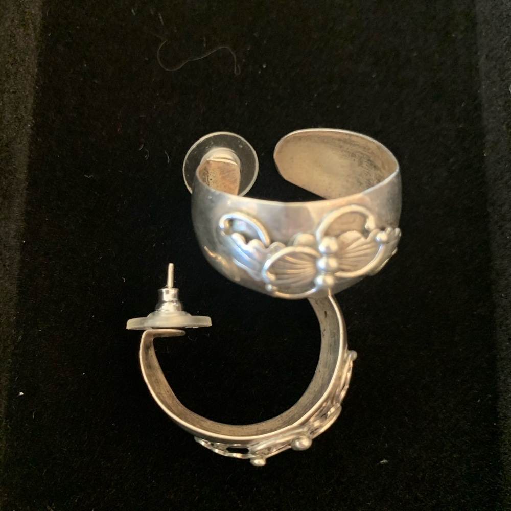 925 Sterling Silver Vintage Earrings - Picture 2 of 11